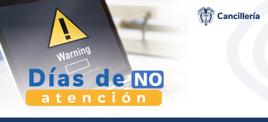 La Embajada y el consulado de Colombia en Egipto informan que no tendrán atención al público el 25 de enero de 2024