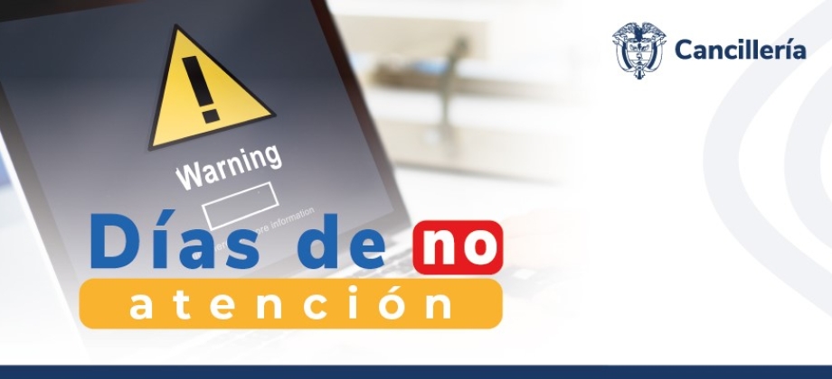 Embajada de Colombia y su sección consular en Egipto no tendrán atención al público el 7 de enero de 2024
