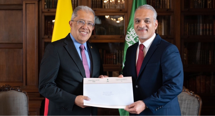 Viceministro de Relaciones Exteriores recibió copia de Cartas Credenciales del nuevo embajador de Arabia Saudita en Colombia